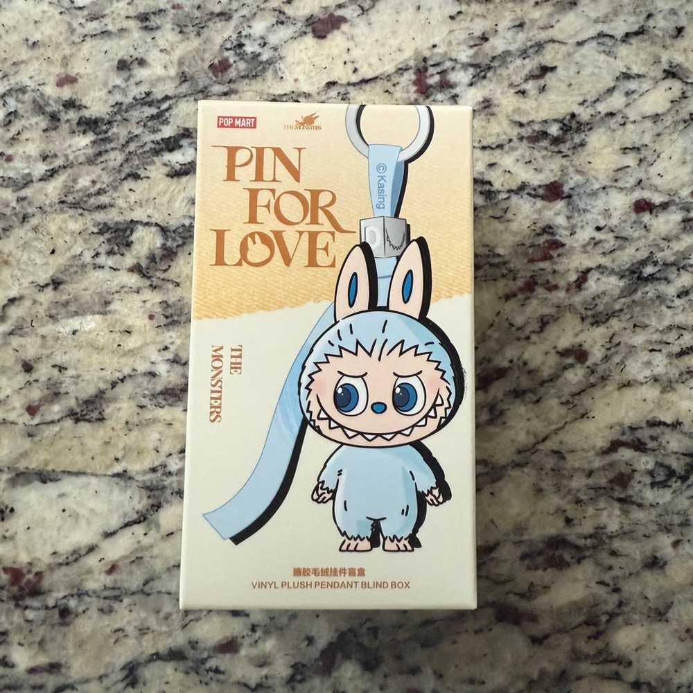 Authentic Labubu Pin for love plush pendant A-M